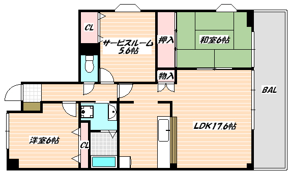 ラ・カーサ中山 間取り図