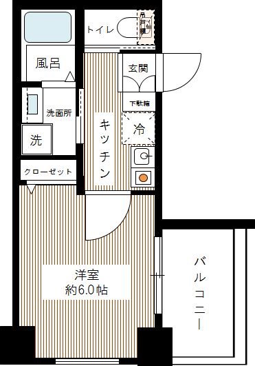 ルクシェール武蔵新田 0202号室 間取り