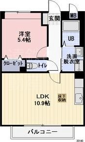 アンソレイエ 間取り図