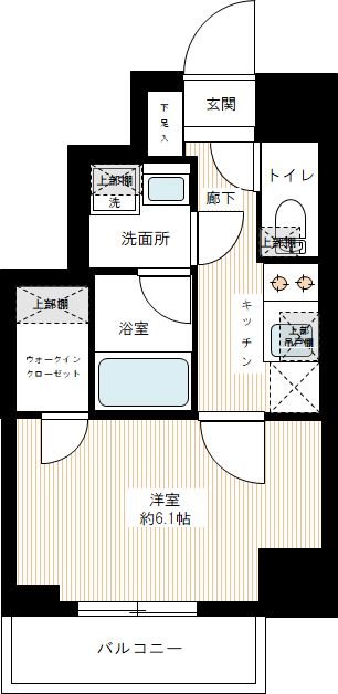 ハーモニーレジデンス上野ノースフロント 0802号室 間取り