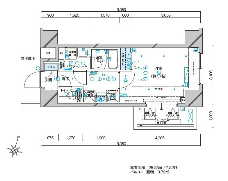 メインステージ板橋本町駅前Ⅱ 間取り