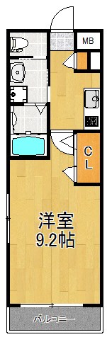 サンヴィレッジ塚越Ⅱ 301号室 間取り