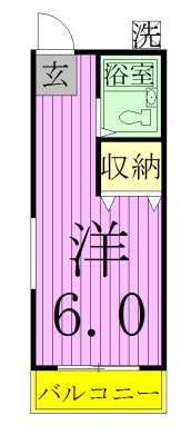 101号室 間取り