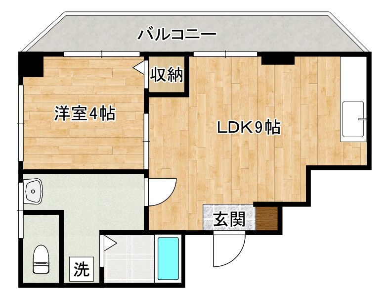 マキシム中津口 201号室 間取り