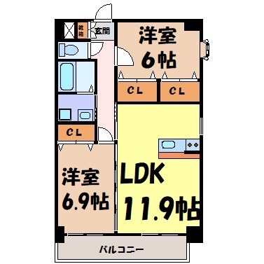 サンメゾン芳野 間取り図
