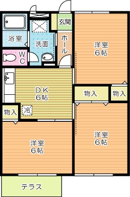 エスポワールハイムＡ 101号室 間取り