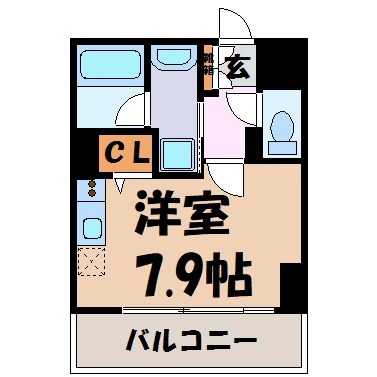 レジディア高岳 間取り図