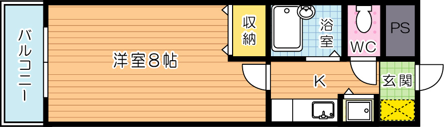 Bergamotto吉野町(ベルガモット吉野町) 706号室 間取り