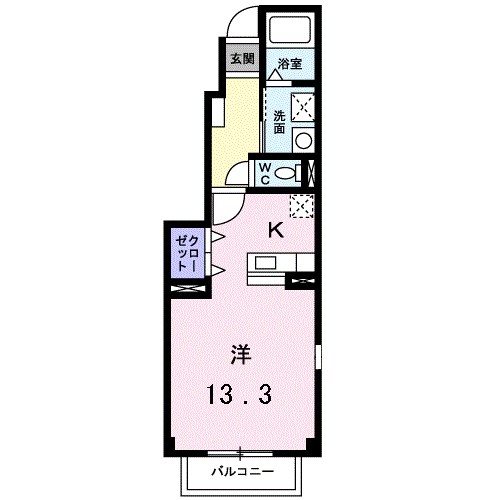 フルールS 間取り図