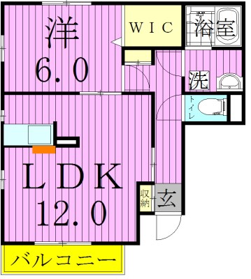 フルーレ 101号室 間取り
