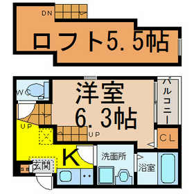 愛知県名古屋市中村区高道町５丁目 間取り