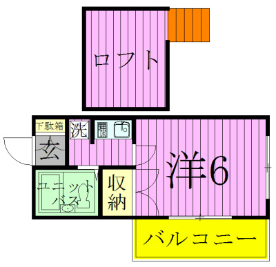 ジュネパレス新松戸第34 102号室 間取り