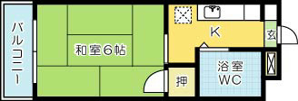 平和ハイツ 309号室 間取り