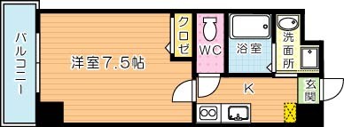 LE GRAND BLEU QUATRE(グランブルーキャトル) 203号室 間取り