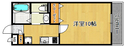 BUENA堀之内南3B 間取り