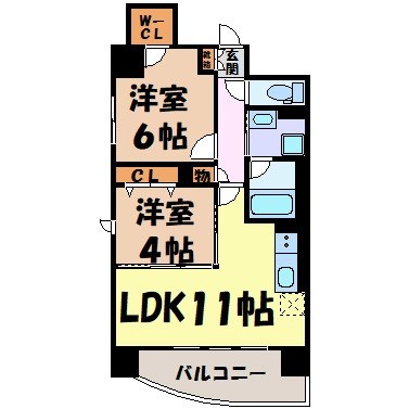 サンエスケーイワタ名城 間取り