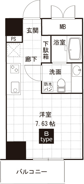 エムグランジュ 802号室 間取り