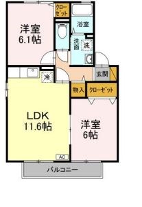 203号室 間取り