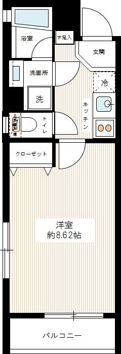 S COMFORT錦糸町 0301号室 間取り