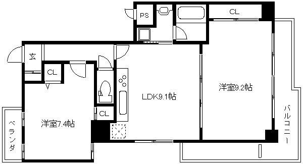 グラシオン西陣 間取り