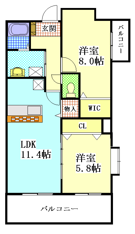 ラ　フォンテーヌ 301号室 間取り