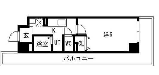 808号室 間取り