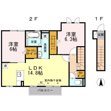 コスモス初生 間取り図