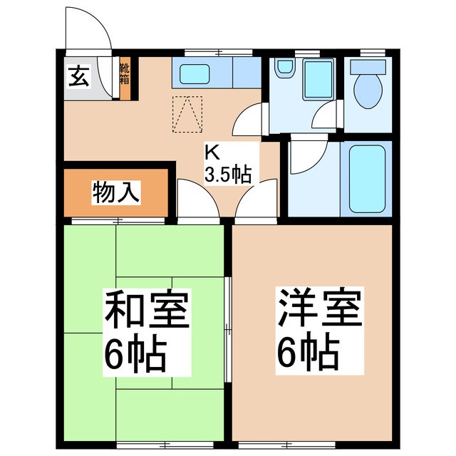 クレールあおば 間取り