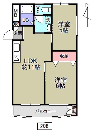 青木公園マンション 間取り