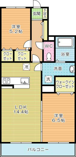 Casa Grande（カサグランデ） 402号室 間取り
