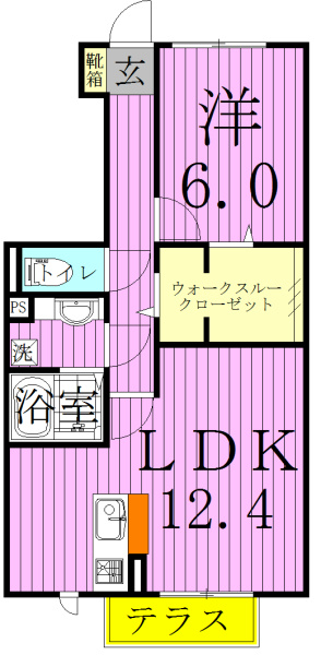 マルモガーデンハウス 103号室 間取り