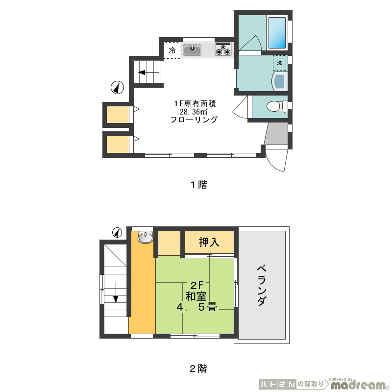 緑ヶ丘　Ｔ邸 間取り図