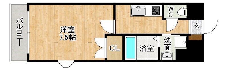 リファレンス小倉駅前 706号室 間取り