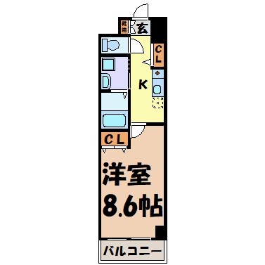 ニューシティアパートメンツ円上町 間取り図