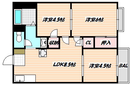 グランドソレイユ 間取り図