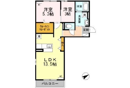 リヴィオ片江 間取り