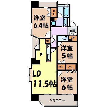 リエトコート丸の内 間取り図