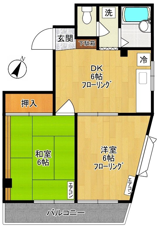 サニーライフ 202号室 間取り