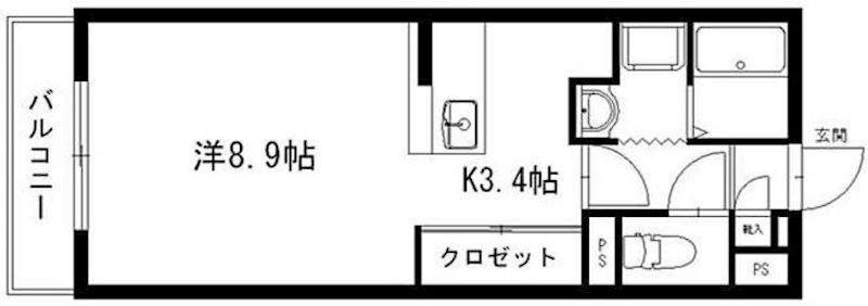 ヴァンベール 303号室 間取り