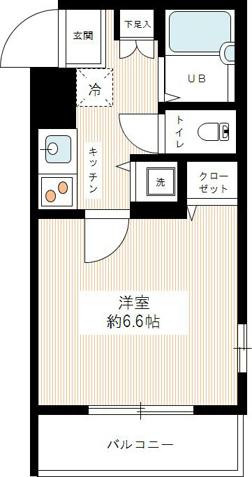 ヴィータローザ新江古田 0501号室 間取り