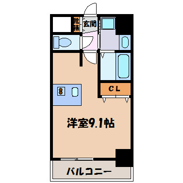 プレサンス名古屋駅前プラチナム 間取り図
