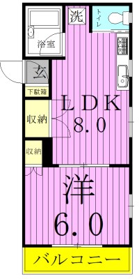 202号室 間取り