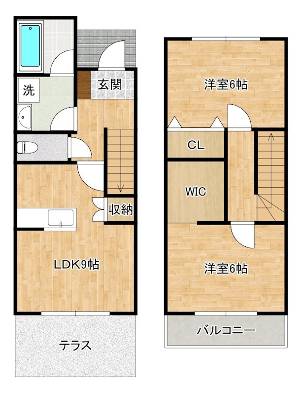 ラ・ボヌール小倉南 107号室 間取り