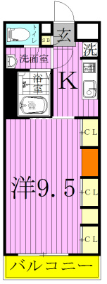 リブリ・二十世紀が丘 101号室 間取り