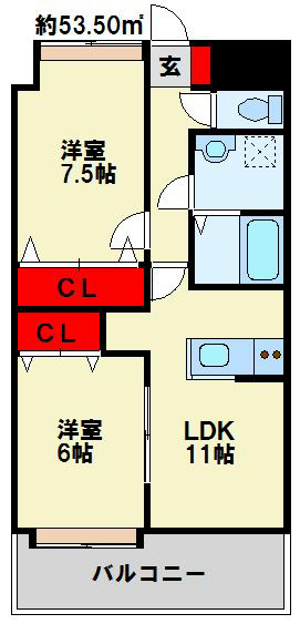 ギャラン吉野町 間取り