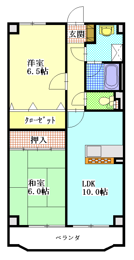 STATION FRONT 305号室 間取り