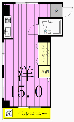 シャトレートーワ 405号室 間取り