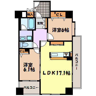 プレサンス栄メディパーク 間取り図