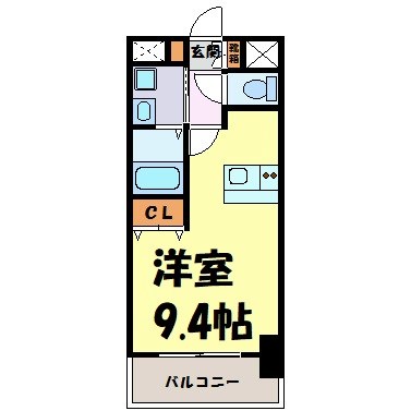 プレサンス名古屋駅前ヴェルロード 間取り図