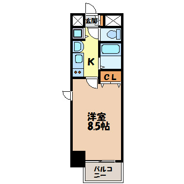 プレサンス名古屋駅前グランヴィル 間取り図
